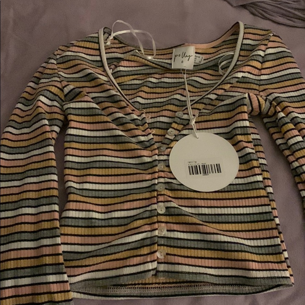 Princess Polly striped long sleeve top brand new